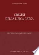 Origini della lirica greca