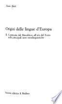 Origini delle lingue d'Europa