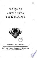 Origini e antichità Fermane
