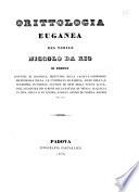 Orittologia euganea