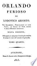 Orlando furioso, con argomenti, dichiarazioni ad ogni canto, ed indice. Nuova ed