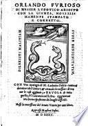 Orlando furioso ; con la giunta, novissimamente stampato e corretto