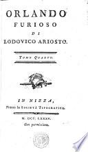 ORLANDO FURIOSO DI LODOVICO ARIOSTO.