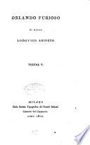 Orlando furioso di messer Lodovico Ariosto colla vita del autore
