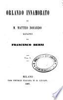 Orlando innamorato di M. Matteo Boiardo