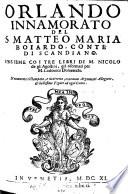 Orlando innamorato; insieme co i tre libri di Nicolo de gli Agostini, gia riformati per Lodovico Domenichi