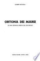 Ortona dei Marsi in una cronaca inedita del XVIII secolo