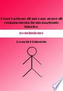 Osservazione di un caso grave di emianestesia in un paziente isterico (conclusione)