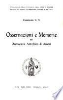 Osservazioni e memorie