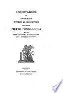 Osservazioni Ed Esperienze Intorno Al Riso Mutico Del Signor Pietro Ponzilacqua Socio Dell'Accademia D'Agricoltura Arti E Commercio Di Verona
