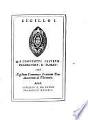 Osservazioni istoriche di Domenico Maria Manni... sopra in sigilli antichi de'secoli bassi