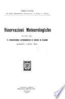 Osservazioni meteorologiche eseguite nell'Osservatorio astronomico di Brera durante l'anno