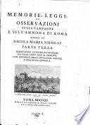 Osservazioni storiche economiche dai primi tempi fino al presente con appendice delle operazioni agrarie e biblioteca Georgica