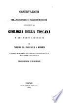 Osservazioni stratigrafiche e paleontologiche concernenti la geologia della Toscana e dei paesi limitrofi