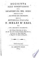 Osservazioni sul Dipartimento del Serio