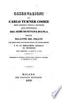Osservazioni sull'efficacia del seme di senapa bianca nelle-malattie del fegato e su le precauzioni generali da prendersi onde conservare la salute e la vita