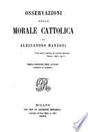 Osservazioni Sulla Morale Cattolica