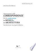 Osservazioni sulle corrispondenze fra la composizione in musica e in architettura