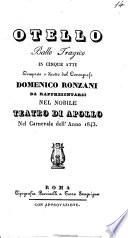 Otello ballo tragico in cinque atti