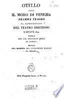 Otello Ossia Il Moro Di Venezia