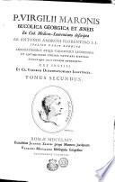 P. VERGILII MARONIS BUCOLICA GEORGICA ET AENEIS