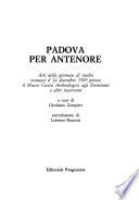 Padova per Antenore