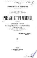 Paesaggi e tipi Africani
