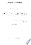 Pagine di critica dantesca