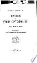 pagine di storia contemporanea : Dal 1858 al 1892;: Dal Convegno di Plombiéres al Congresso di Berlino (1858-1878)