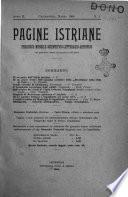 Pagine istriane periodico scientifico letterario-artistico
