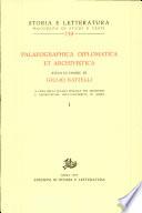Paleographica Diplomatica et Archivistica. Studi in onore di Giulio Battelli