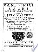 PANEGIRICI SACRI.