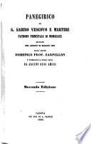 Panegirico di s. Sabino vescovo e martire patrono principale di Monselice recitato nel giorno 20 maggio 1865 dall'abate Domenico prof. Zarpellon e pubblicato per la prima volta da alcuni suoi amici