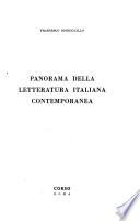 Panorama della letteratura italiana contemporanea