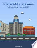 Panorami della Città in Asia Libro da Colorare per Bambini 3