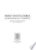 Paolo Mattia Doria fra rinnovamento e tradizione