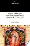 Papato e Sardegna durante il pontificato di Onorio III (1216-1227)