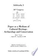 Paper as a Medium of Cultural Heritage