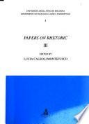 Papers on Rhetoric