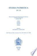 Papers Presented to the Tenth International Conference on Patristic Studies Held in Oxford, 1987