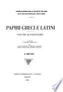 Papiri greci e latini