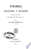 Parabole, leggende e pensieri raccolti dai libri talmudici dei primi cinque secoli dell'E. V. e tradotti dal prof. Giuseppe Levi