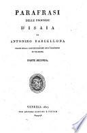 Parafrasi delle Profezie d'Isaia ; Parte seconda