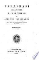 Parafrasi delle Profezie di Ezechiele ; Parte seconda