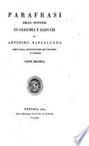 Parafrasi Delle Profezie 
