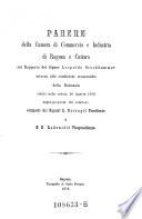 Parere della camera di commercio e industria di Ragusa e Cattaro sul rapporto di Leopoldo Stockhommer intorno alle condizioni econimiche della Dalmazia (etc.)