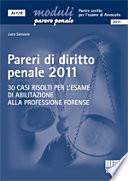 Pareri di diritto penale 2011