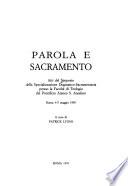 Parola e sacramento