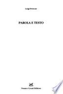 Parola e testo