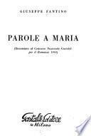 Parole a Maria